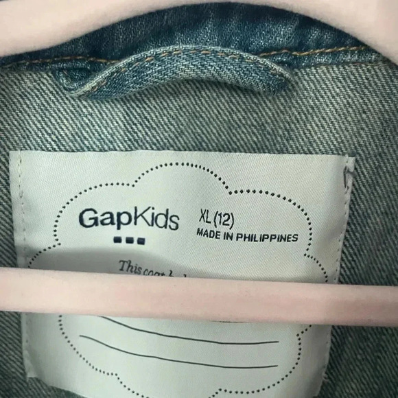 Gap Kids Blue Denim Jean Jacket size XL (12) - Picture 4 of 5